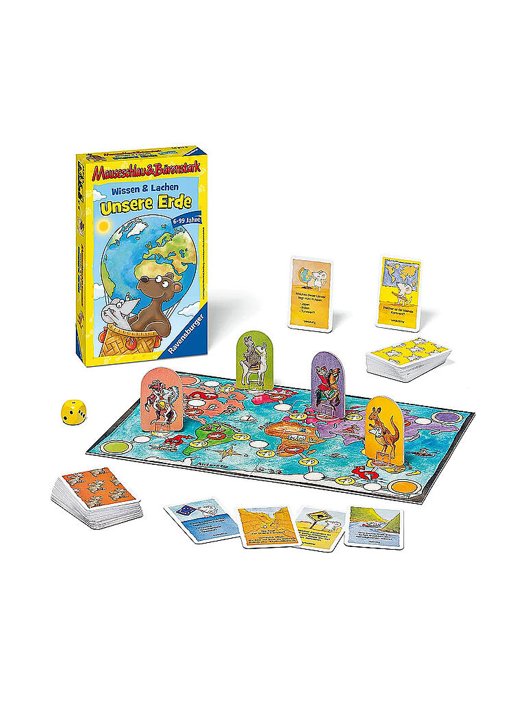 RAVENSBURGER | Mitbringspiel - Mauseschlau & Bärenstark:  Unsere Erde | keine Farbe