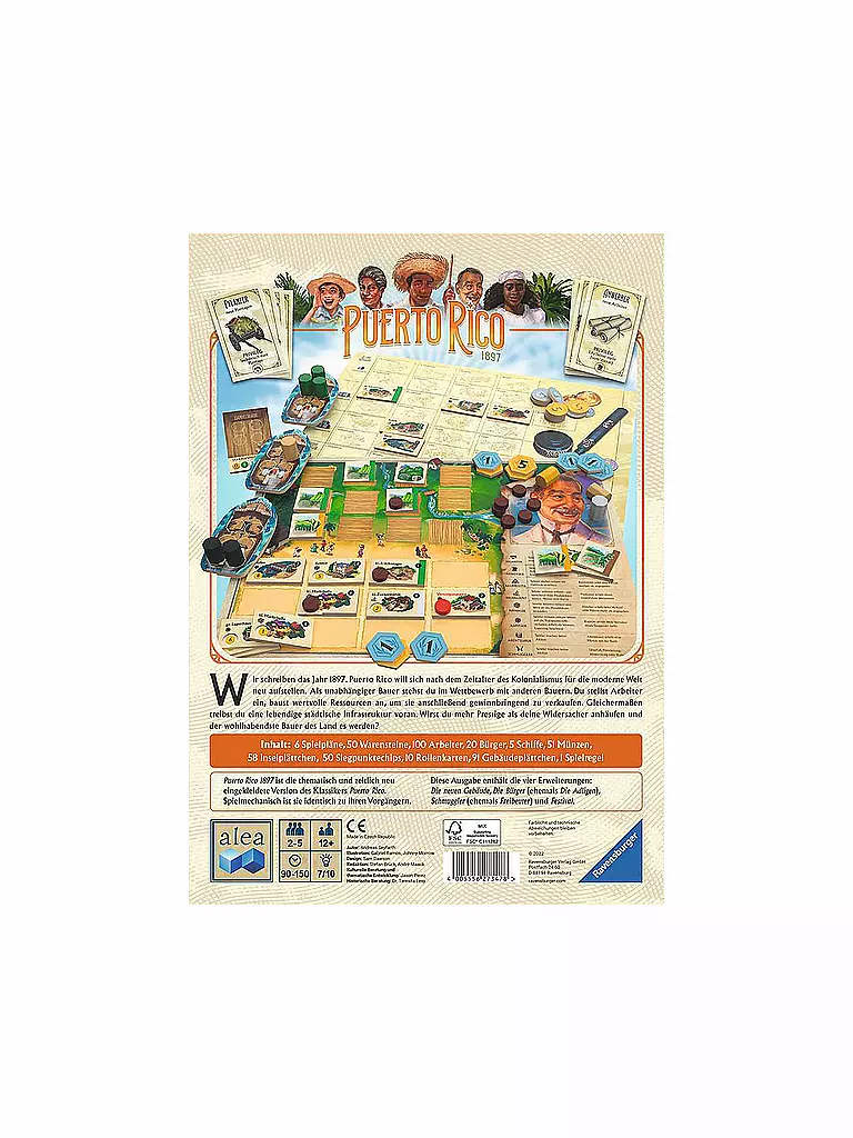 RAVENSBURGER | Puerto Rico 1897 | keine Farbe