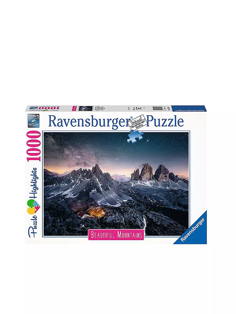 RAVENSBURGER | Puzzle - Drei Zinnen, Dolomiten 1000 Teile  | keine Farbe