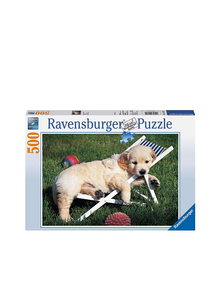 RAVENSBURGER Puzzle - Golden Retriever - 500 Teile transparent