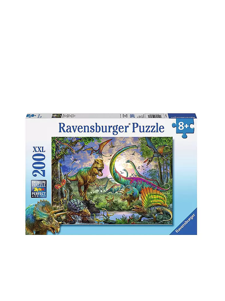 RAVENSBURGER | Puzzle - Im Reich der Giganten - Dinosaurier 200 Teile | keine Farbe