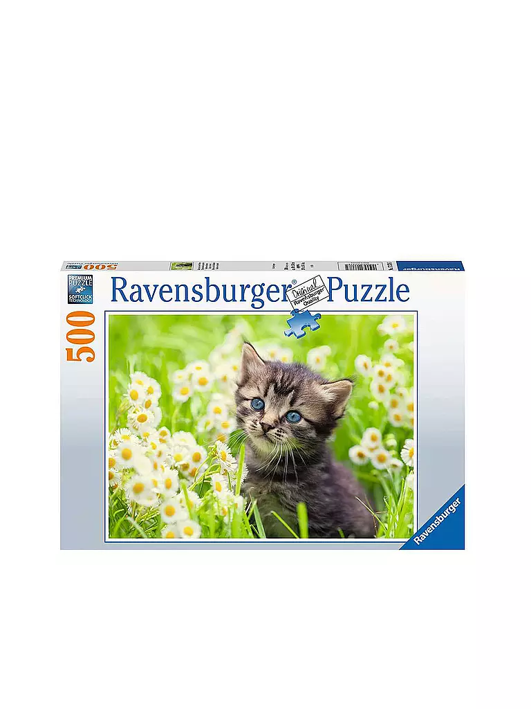 RAVENSBURGER | Puzzle - Kätzchen in der Wiese 500 Teile  | keine Farbe