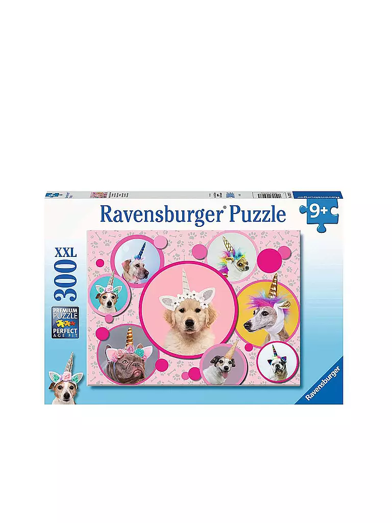 RAVENSBURGER | Puzzle - Knuffige Einhorn-Hunde 300 Teile | keine Farbe