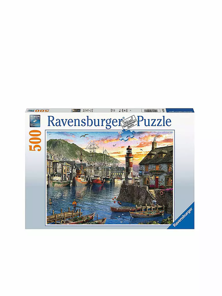 RAVENSBURGER | Puzzle - Morgens am Hafen - 500 Teile | keine Farbe