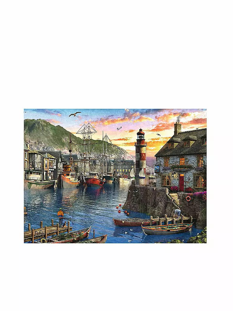RAVENSBURGER | Puzzle - Morgens am Hafen - 500 Teile | keine Farbe