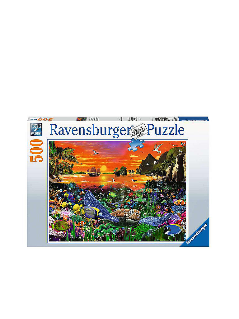 RAVENSBURGER | Puzzle - Schildkröte im Riff - 500 Teile | keine Farbe