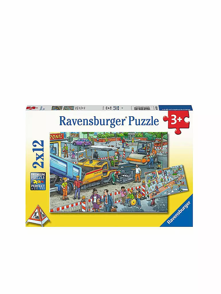 RAVENSBURGER | Puzzle - Straßenbaustelle 2x12 Teile | keine Farbe