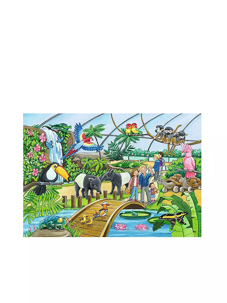 RAVENSBURGER | Puzzle - Willkommen im Zoo 2x24 Teile | keine Farbe