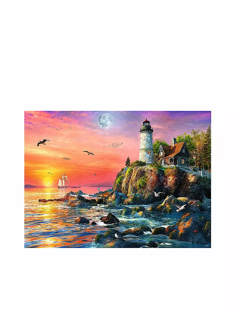 RAVENSBURGER | Puzzle 16581 - Leuchtturm am Abend - 500 Teile | keine Farbe