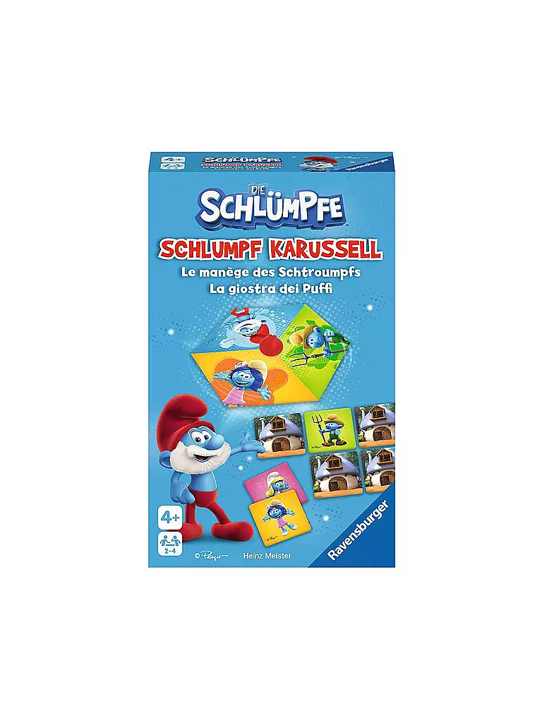 RAVENSBURGER | Schlumpf Karussell, das spannende Kreisel-Merkspiel | keine Farbe