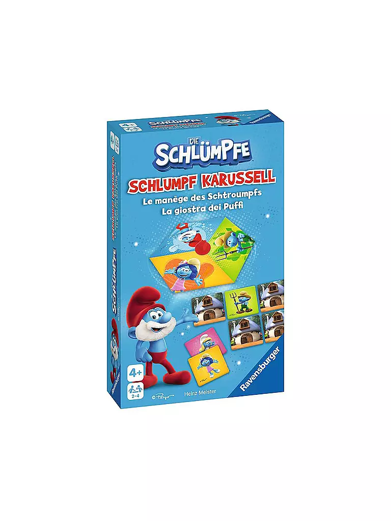 RAVENSBURGER | Schlumpf Karussell, das spannende Kreisel-Merkspiel | keine Farbe