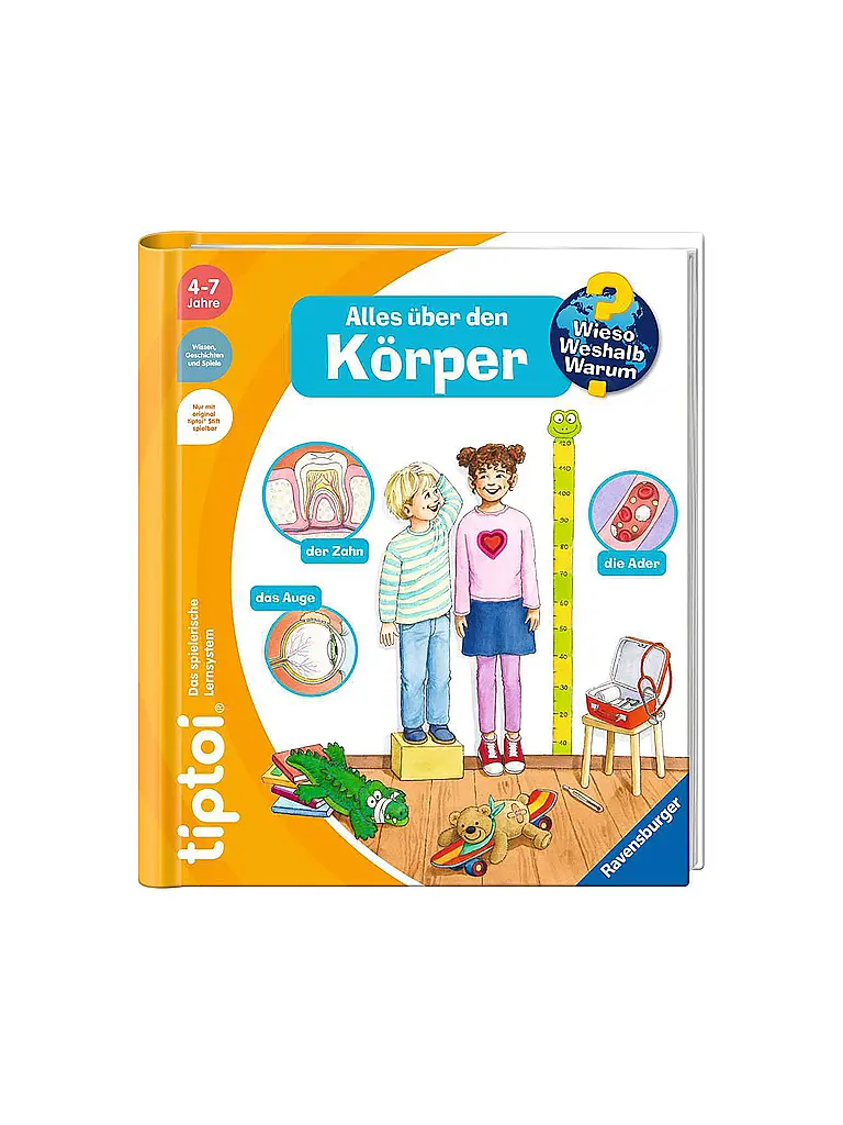 RAVENSBURGER | TIPTOI  Wieso Weshalb Warum -  Alles über den Körper | bunt