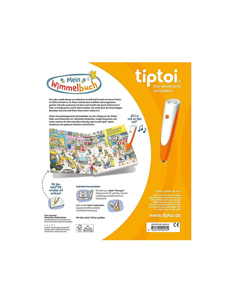 RAVENSBURGER | TIPTOI Mein Wimmelbuch | bunt