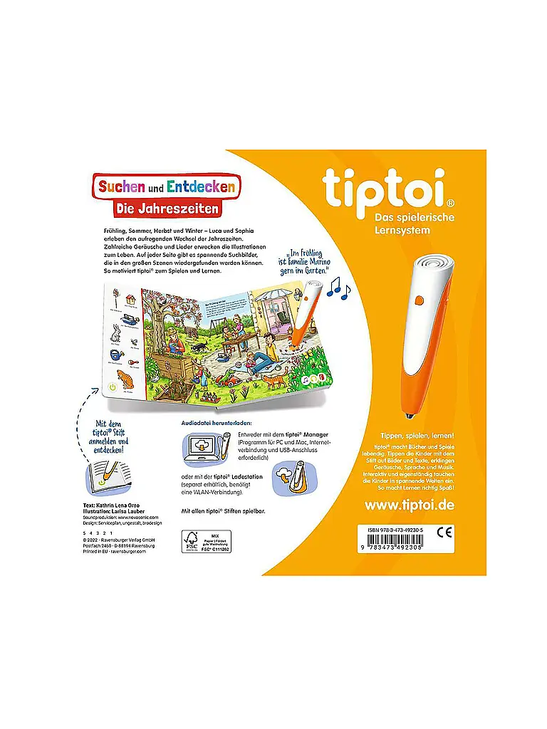 RAVENSBURGER | TIPTOI Suchen und Entdecken - Die Jahreszeiten | bunt