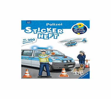 RAVENSBURGER Wieso Weshalb Warum - Stickerheft Polizei