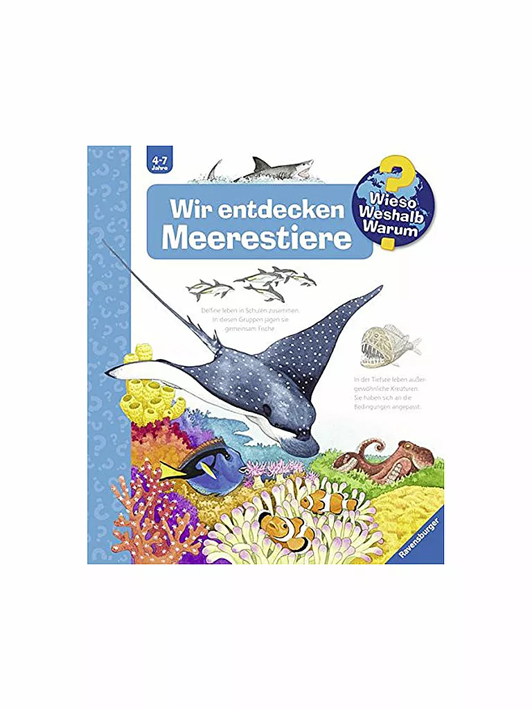 RAVENSBURGER | Wieso Weshalb Warum - Wir entdecken Meerestiere | keine Farbe