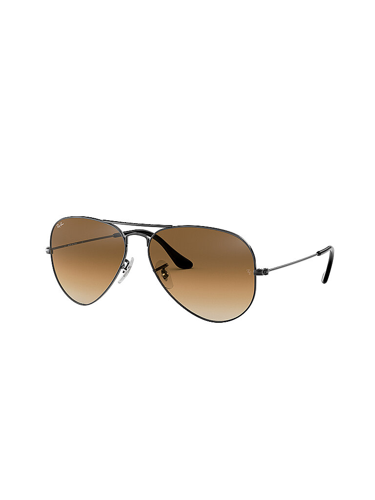 Ray - Ban Unisex Ray - Ban RB3025 AVIATOR 004/51 Sonnenbrillen Metall Grau  Pilot Normal Schattiert
