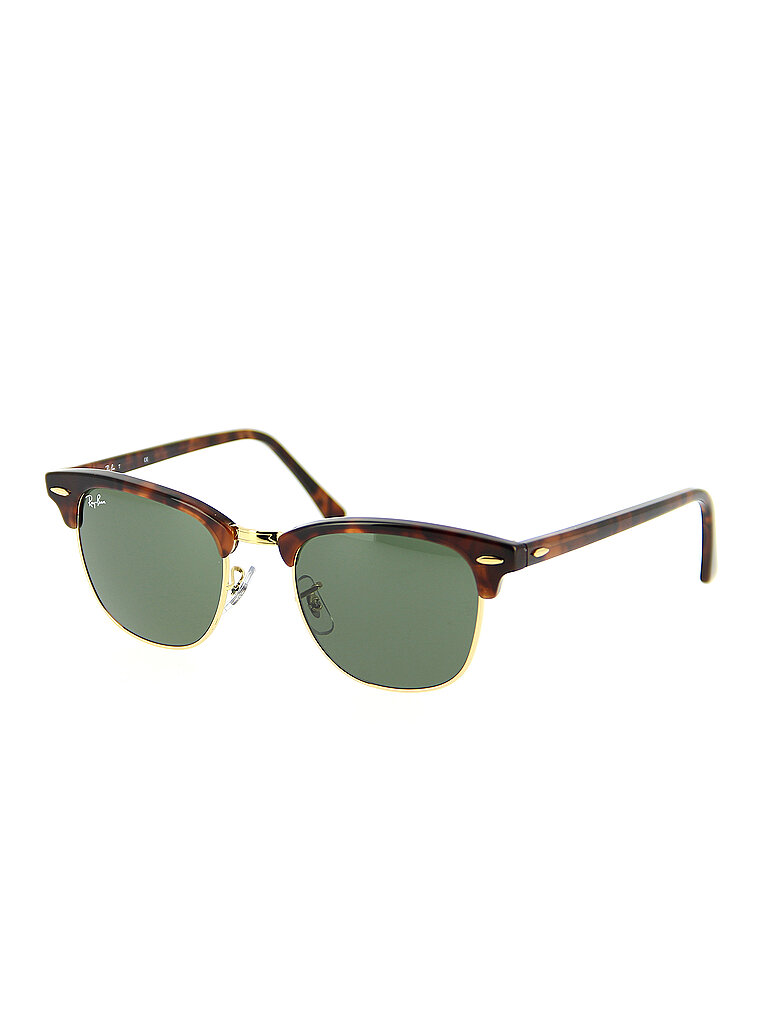 Ray - Ban Unisex Ray - Ban RB3016 CLUBMASTER W0366 Sonnenbrillen Acetat Schildkröte G15 Quadratisch Normal