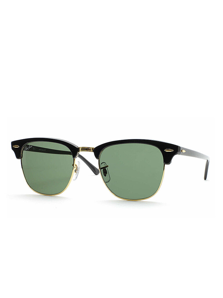 Ray - Ban Unisex Ray - Ban RB3016 CLUBMASTER W0365 Sonnenbrillen Acetat Schwarz G15 Quadratisch Normal