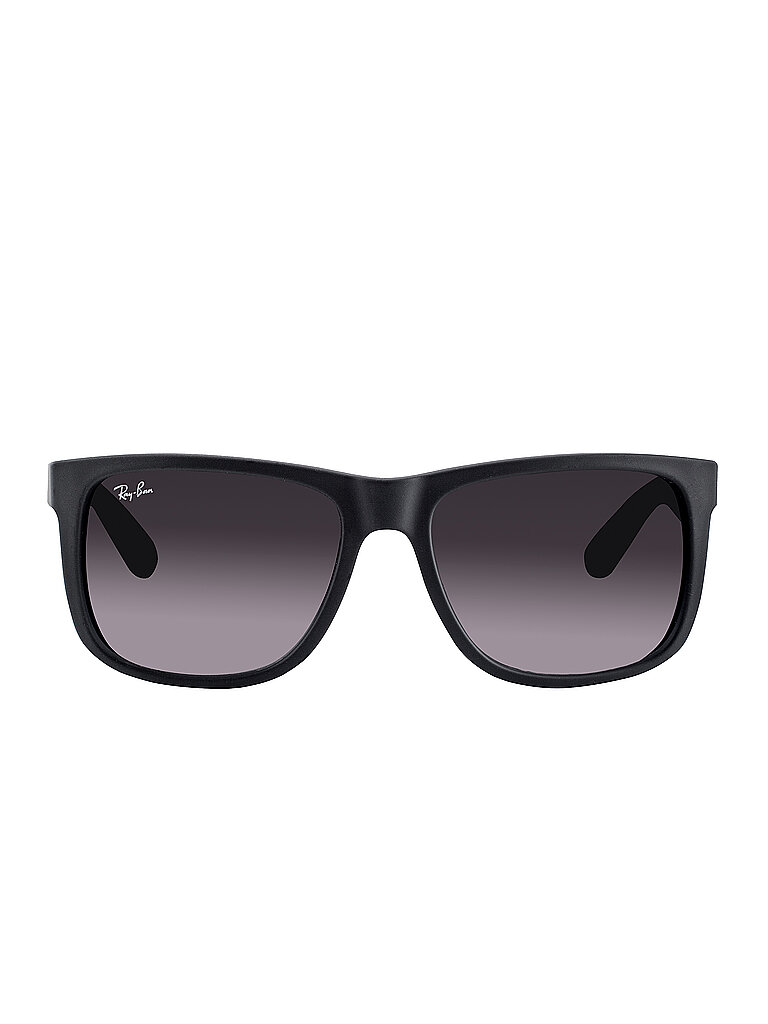 Ray - Ban Herren Ray - Ban RB4165 JUSTIN 601/8G Sonnenbrillen Injiziert Schwarz Grau Quadratisch Normal Schattiert