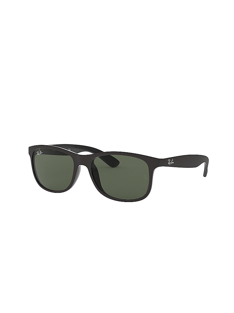Ray - Ban Herren Ray - Ban RB4202 ANDY 606971 Sonnenbrillen Injiziert Schwarz Grün Quadratisch Normal