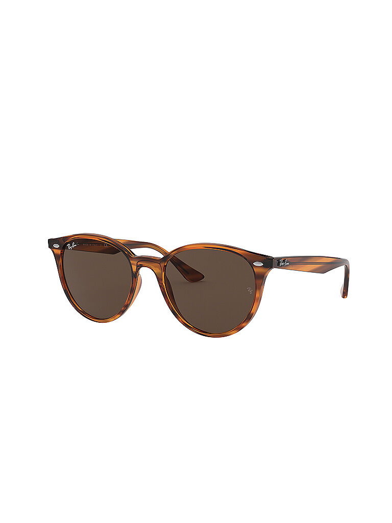 Ray - Ban Unisex Ray - Ban RB4305 820/73 Sonnenbrillen Injiziert Rot Braun Pantos Normal