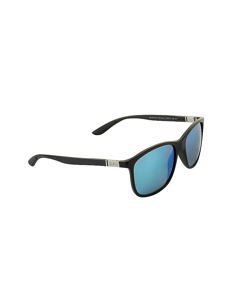 Ray - Ban Unisex Ray - Ban RB4330CH CHROMANCE 601SA1 Sonnenbrillen Injiziert Schwarz Blau Quadratisch Polarisiert Spiegel