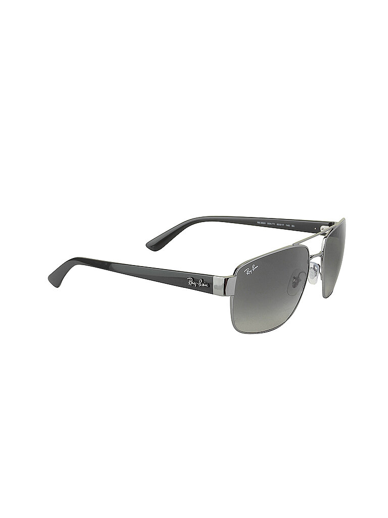 Ray - Ban Herren Ray - Ban RB3663 004/71 Sonnenbrillen Metall Grau Grau Geometrisch Normal Schattiert