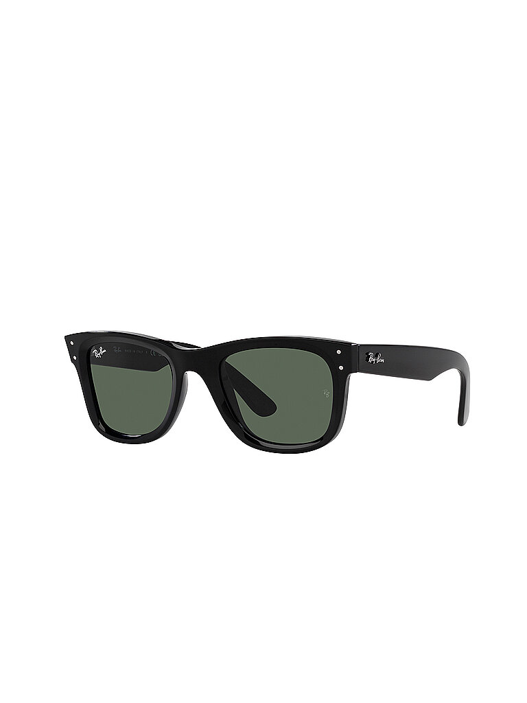 Ray - Ban Unisex Ray - Ban RBR0502S WAYFARER REVERSE 6677VR Sonnenbrillen Acetat Schwarz Grün Quadratisch Normal