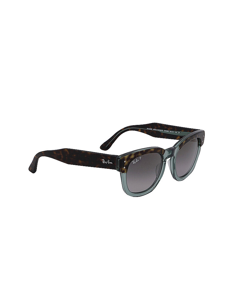 Ray - Ban Unisex Ray - Ban RB0298S MEGA HAWKEYE 13553F Sonnenbrillen Acetat Grau Blau Quadratisch Normal Schattiert
