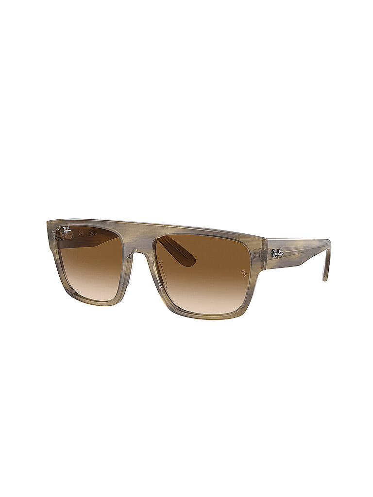 Ray - Ban Unisex Ray - Ban RB0360S DRIFTER 140551 Sonnenbrillen Acetat Grün Braun Quadratisch Normal Schattiert