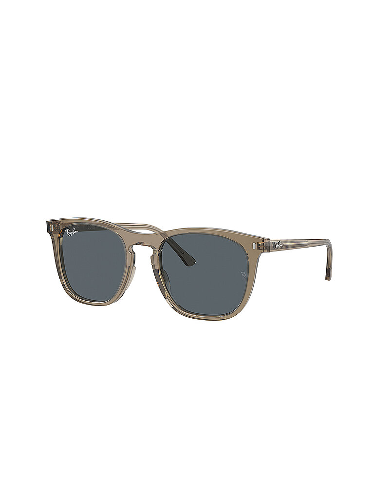 Ray - Ban Unisex Ray - Ban RB2210 6765R5 Sonnenbrillen Acetat Braun Blau Quadratisch Normal Blendfrei