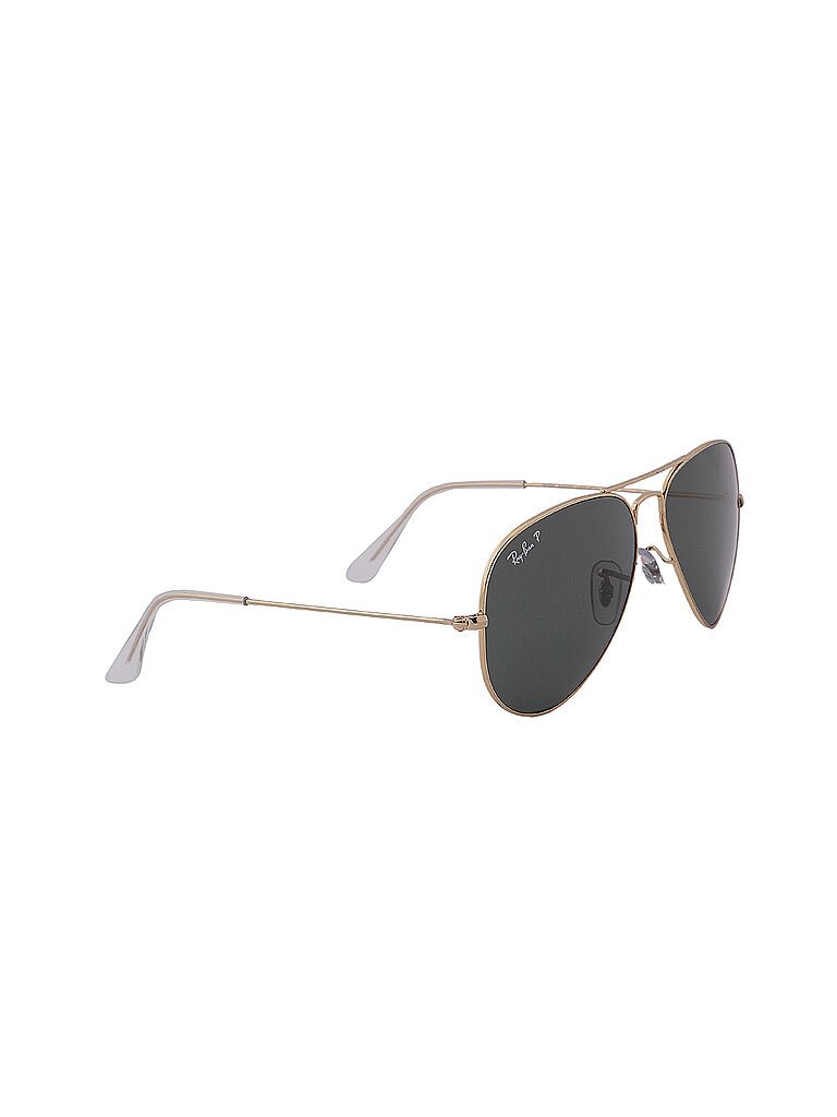 Ray - Ban Unisex Ray - Ban RB3025 AVIATOR 001/58 Sonnenbrillen Metall Gold Grün G15 Pilot Polarisiert
