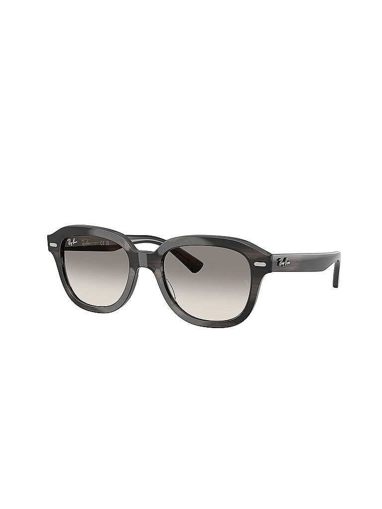 Ray - Ban Unisex Ray - Ban RB4398 ERIK 140432 Sonnenbrillen Acetat Grau Grau Quadratisch Normal Schattiert
