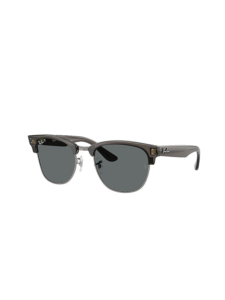 Ray - Ban Unisex Ray - Ban RBR0504S CLUBMASTER REVERSE 670781 Sonnenbrillen Acetat Grau Grau Quadratisch Polarisiert