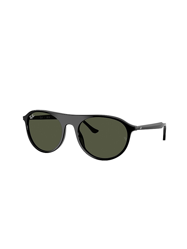 Ray - Ban Unisex Ray - Ban RB2215 901/31 Sonnenbrillen Acetat Schwarz Grün Quadratisch Normal