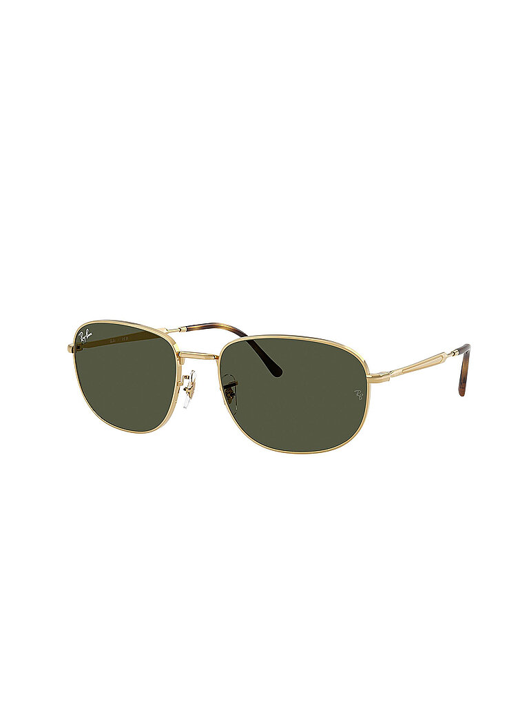 Ray - Ban Unisex Ray - Ban RB3754 001/31 Sonnenbrillen Metall Gold Grün Pillow Normal