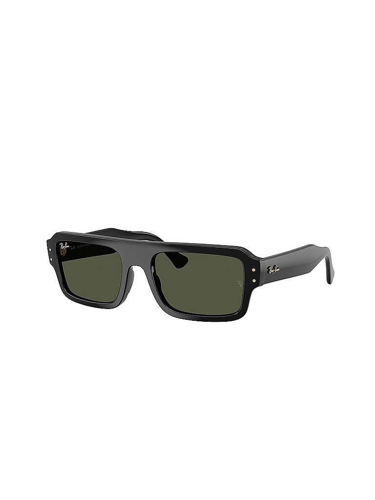 Ray - Ban Unisex Ray - Ban RB4454 FLACKO 667731 Sonnenbrillen Acetat Schwarz Grün Quadratisch Normal