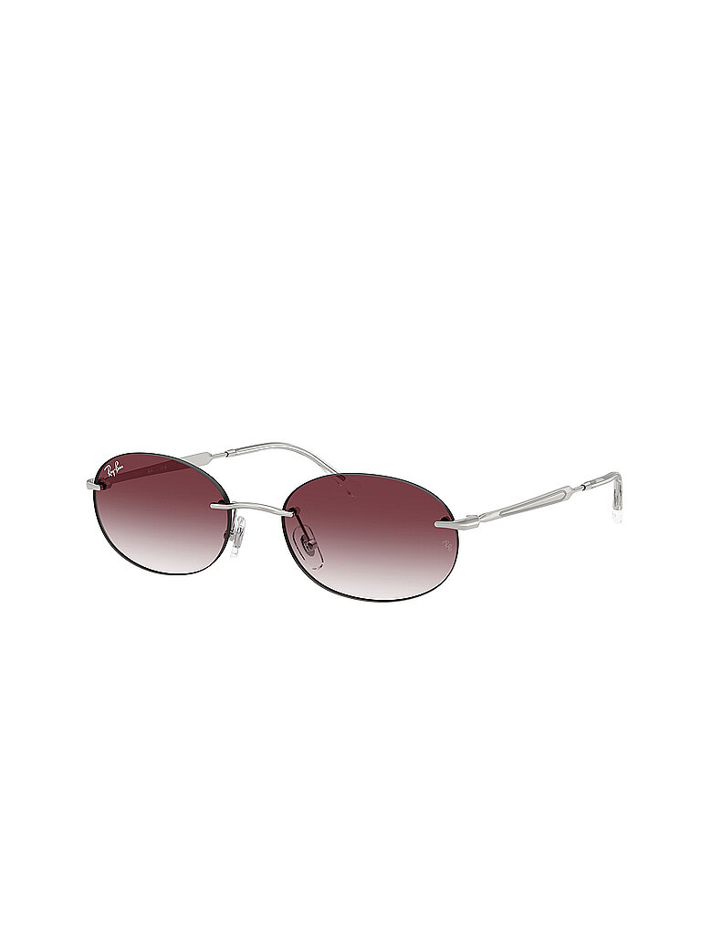 Ray - Ban Unisex Ray - Ban RB3767 003/8H Sonnenbrillen Metall Silber Violett Rund Normal Schattiert