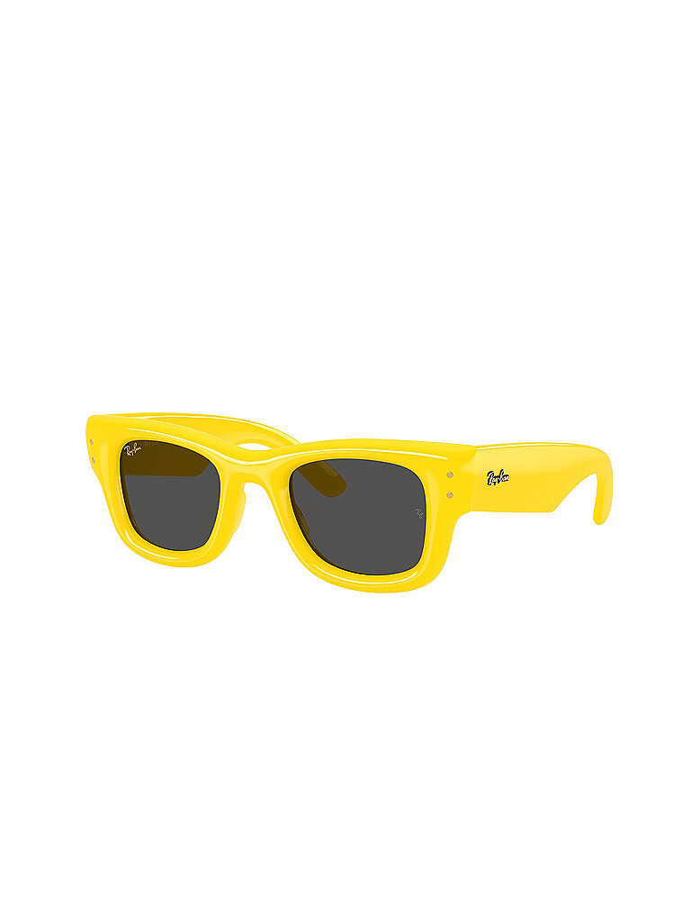 Ray - Ban Unisex Ray - Ban A$AP Rocky RB4940 WAYFARER PUFFER 683087 Sonnenbrillen Nylon Gelb Schwarz Quadratisch Normal