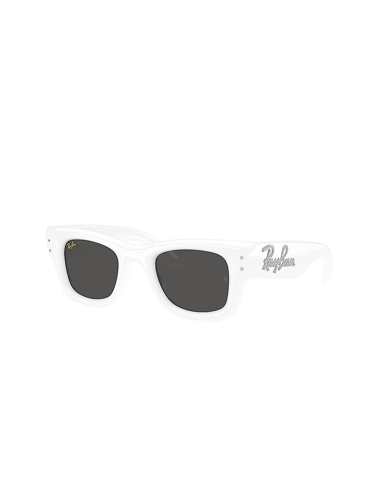 Ray - Ban Unisex Ray - Ban A$AP Rocky RB4940B WAYFARER PUFFER 686387 Sonnenbrillen Nylon Weiß  Quadratisch Normal