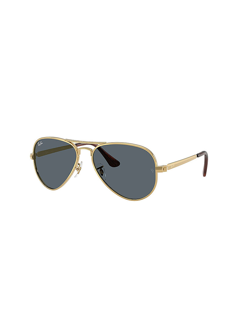 Ray - Ban Unisex Ray - Ban RB3925 AVIATOR MAX 001/R5 Sonnenbrillen Metall Gold Blau Pilot Normal