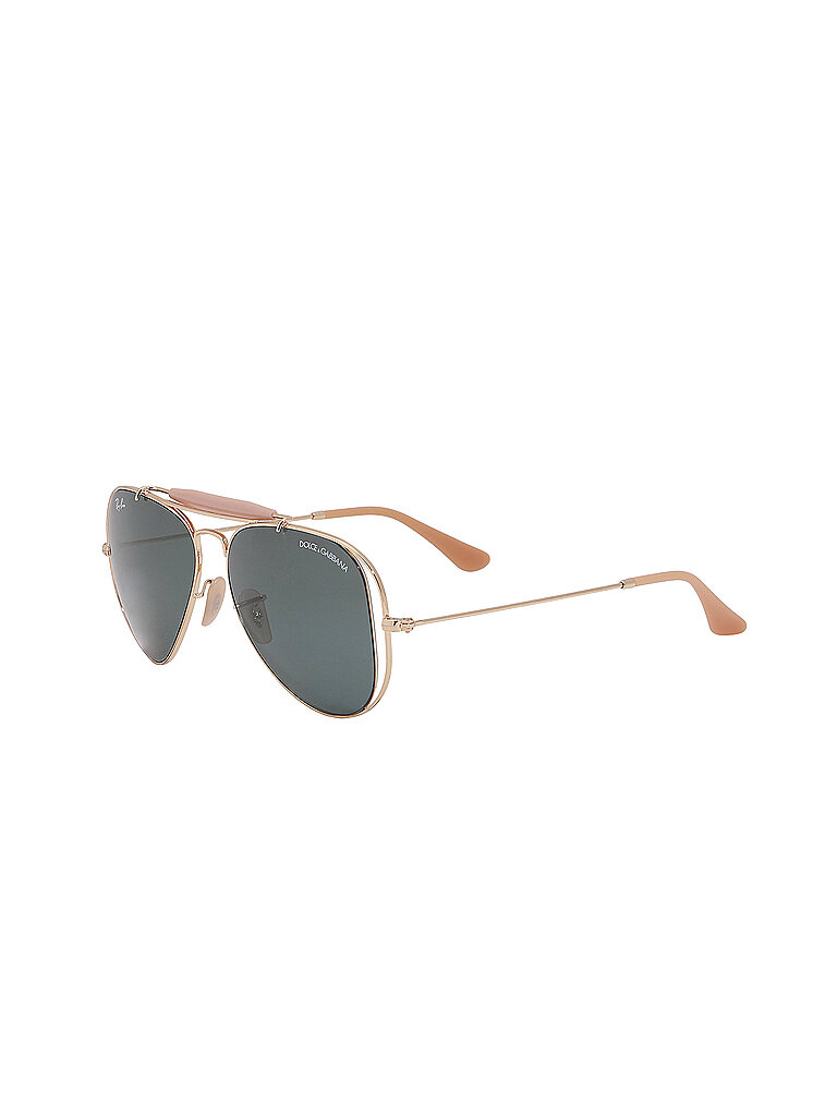 Ray - Ban Unisex Ray - Ban x DOLCE&GABBANA RB3029M 001/71 Sonnenbrillen Metall Gold Grün Pilot Normal