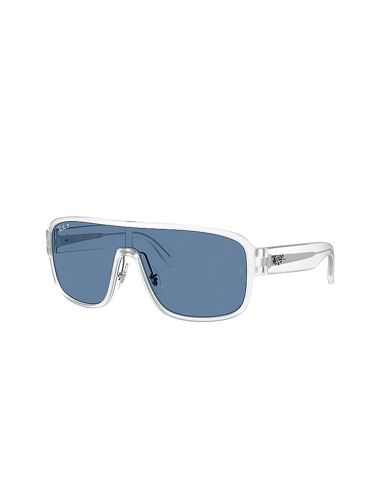 Ray - Ban Unisex Ray - Ban RB2229 646/1C Sonnenbrillen Acetat Transparent Blau Quadratisch Polarisiert