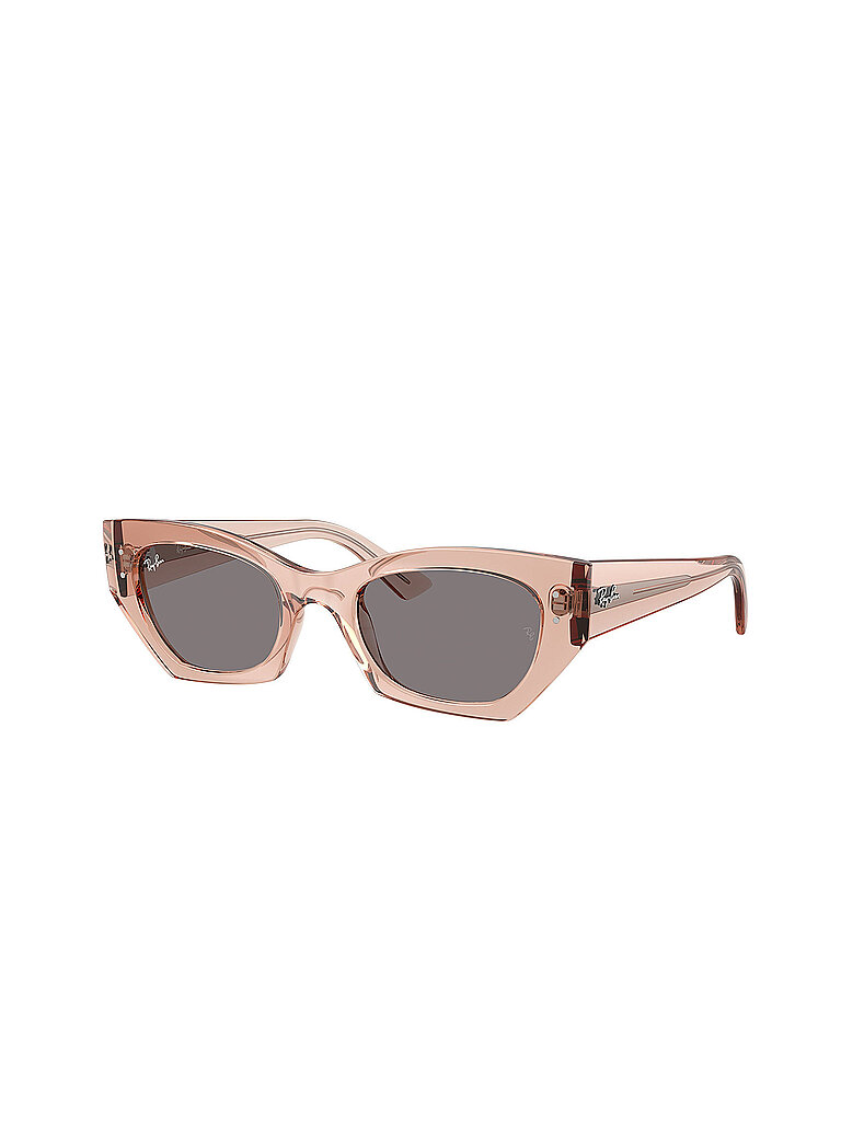 Ray - Ban Unisex Ray - Ban RB4430 ZENA 692573 Sonnenbrillen Injiziert Rosa Braun Geometrisch Normal