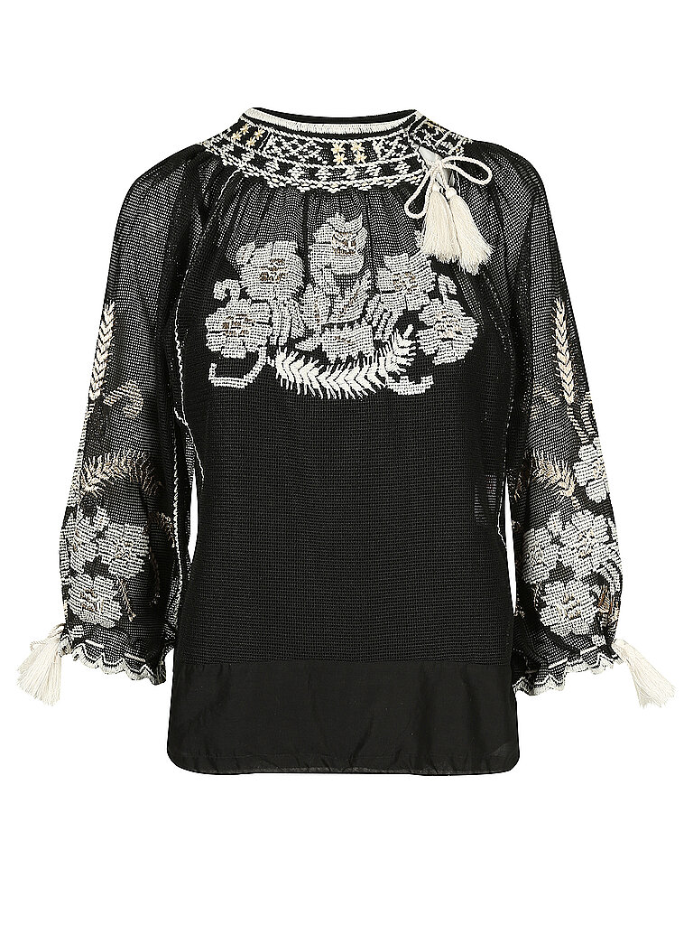 RED VALENTINO Bluse  Emerodery  schwarz | 34