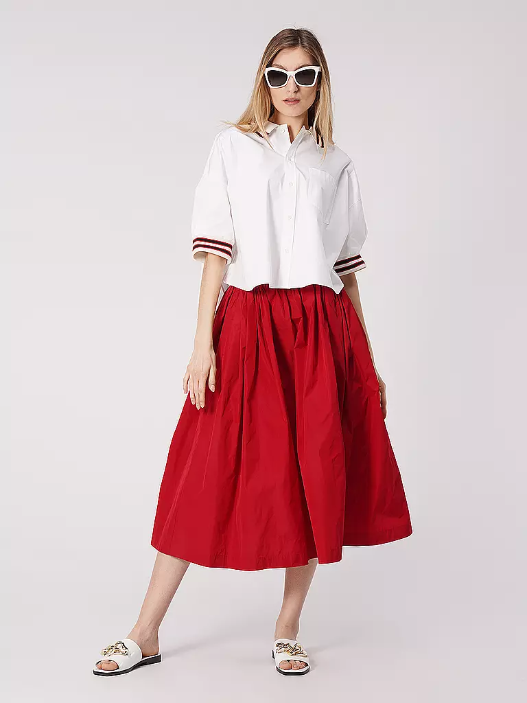 RED Valentino | Bluse  Cropped  | weiss