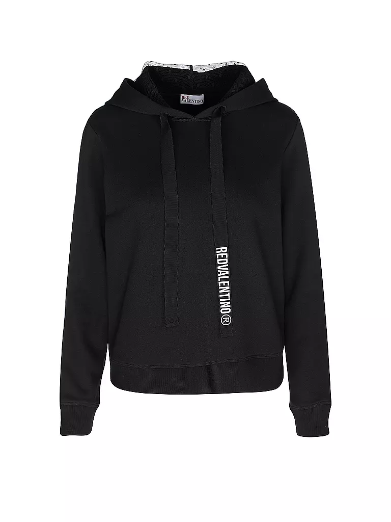 RED Valentino | Kapuzensweater - Hoodie  | schwarz