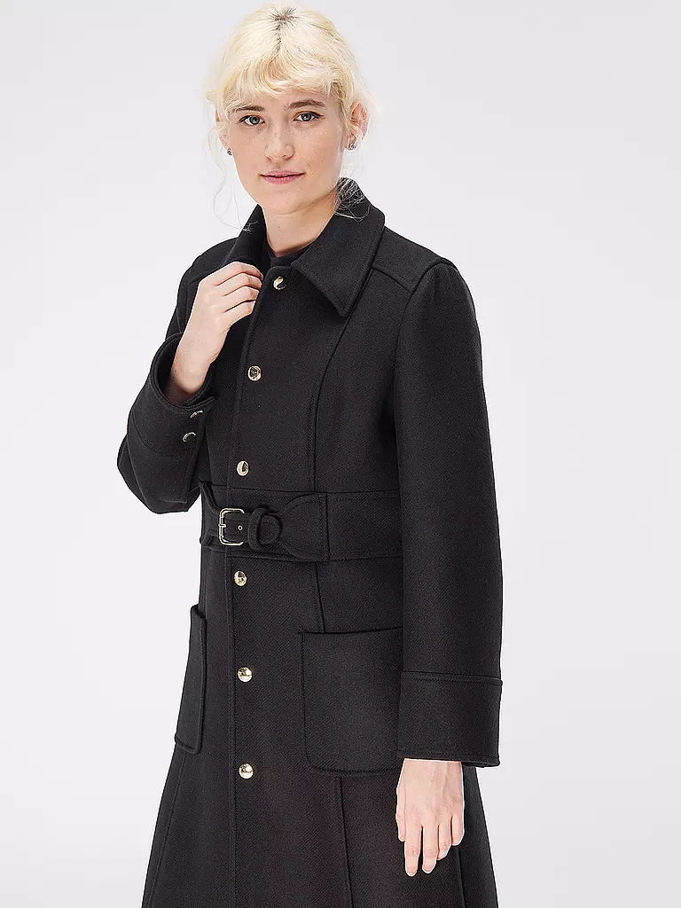 RED Valentino | Wollmantel | schwarz