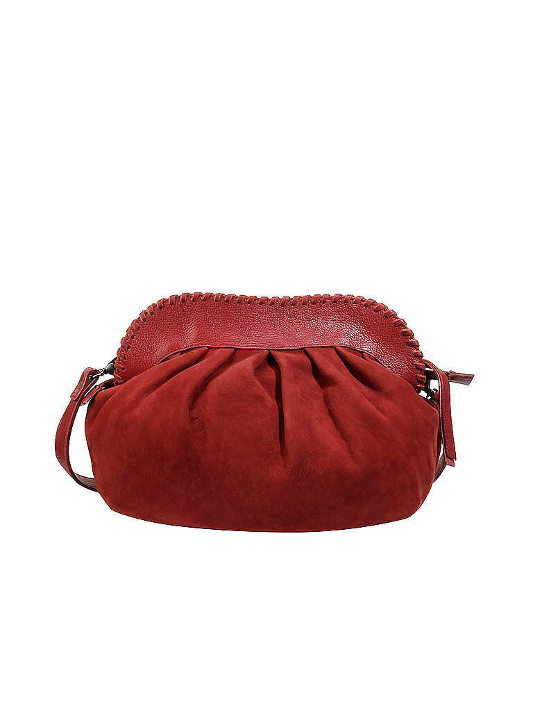 REHARD Ledertasche - Umhängetasche Nabuk Family rot